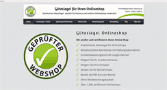 Desktop Screenshot of gepruefter-webshop.de